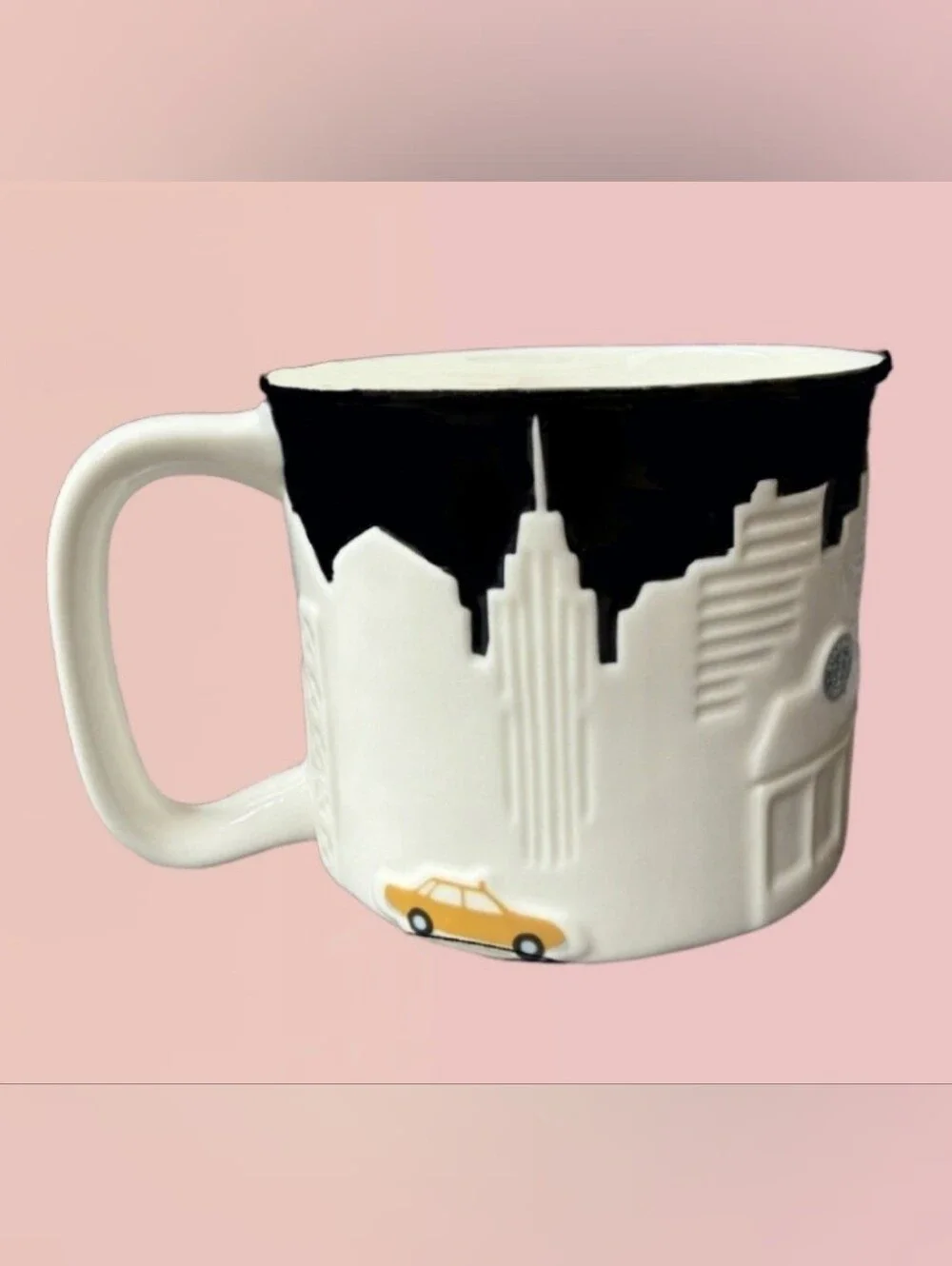 Starbucks 2010 New York City NYC 3D Relief Collector Series Coffee Mug. 16 0Z